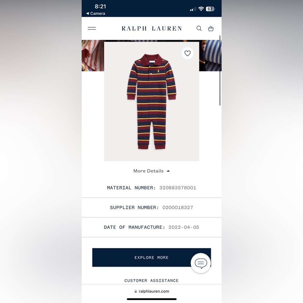 Polo Ralph Lauren, 9m baby boy
